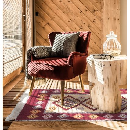 Kaksipuolinen orientaalinen matto KILIM 80x150 cm punainen/beige
