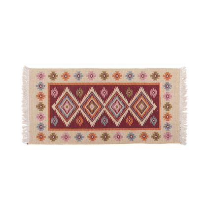 Kaksipuolinen orientaalinen matto KILIM 80x150 cm punainen/beige