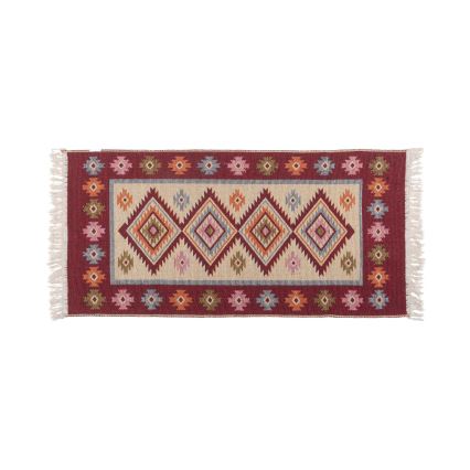Kaksipuolinen orientaalinen matto KILIM 80x150 cm punainen/beige