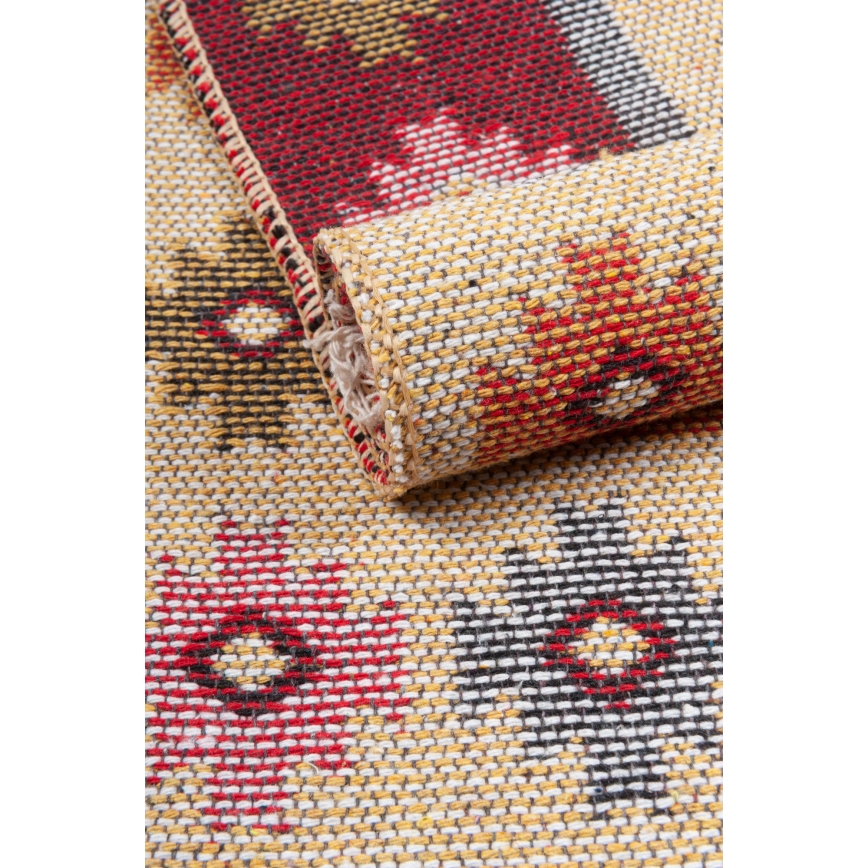 Kaksipuolinen orientaalinen matto KILIM 80x150 cm punainen/beige