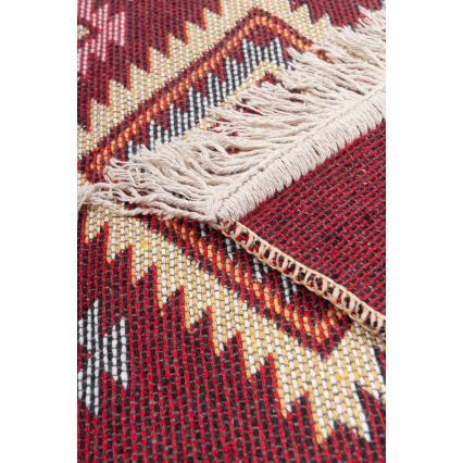 Kaksipuolinen orientaalinen matto KILIM 80x150 cm punainen/beige