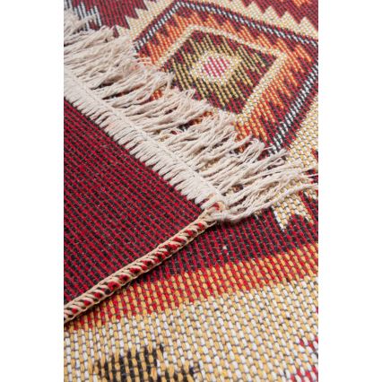 Kaksipuolinen orientaalinen matto KILIM 80x150 cm punainen/beige