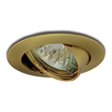 Kallistettava upotettu valaisin 1xGU5,3/50W/12V kulta