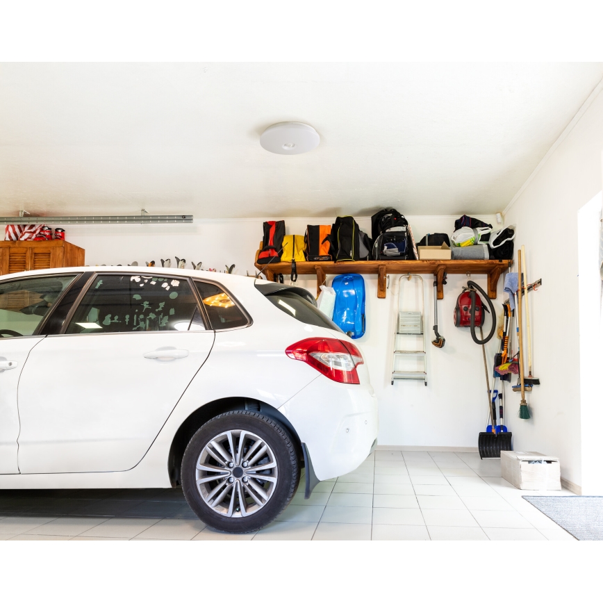 LED-kattovalaisin liiketunnistimella ja hämäräkytkimellä FOGLER LED/12W/230V Ø 28 cm