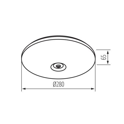 LED-kattovalaisin liiketunnistimella ja hämäräkytkimellä FOGLER LED/12W/230V Ø 28 cm