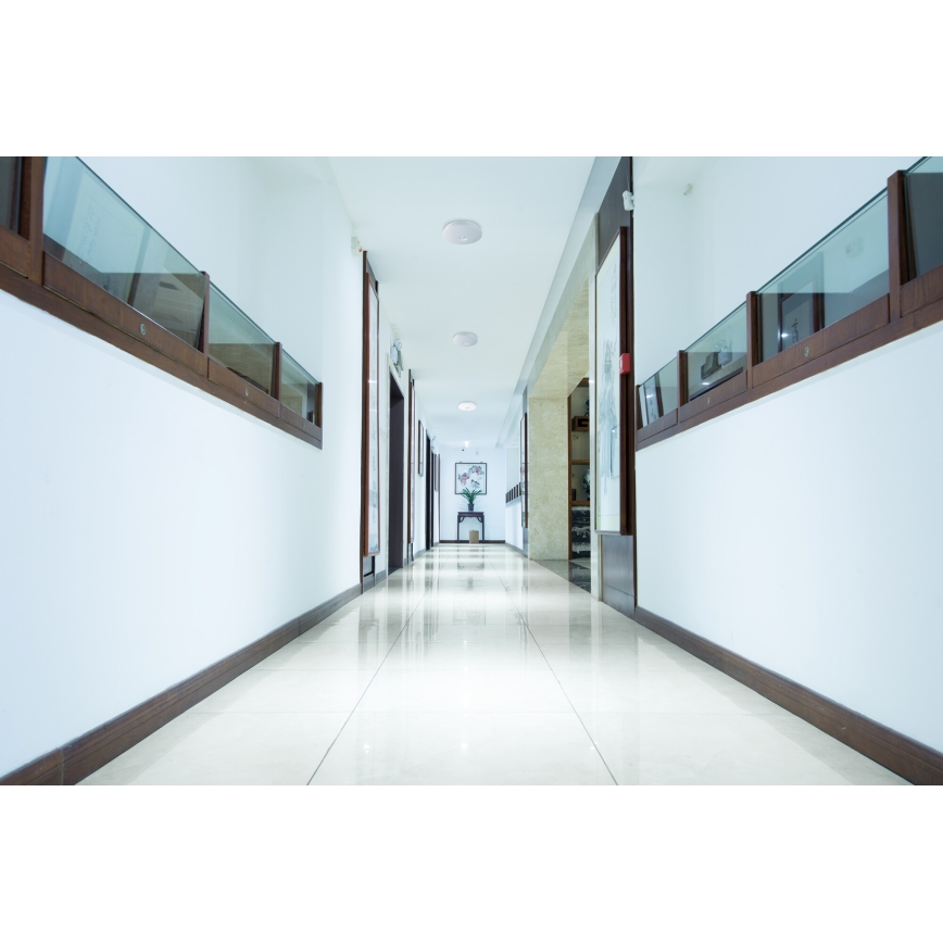 LED-kattovalaisin liike- ja hämärätunnistimella FOGLER LED/17W/230V, halkaisija 33 cm