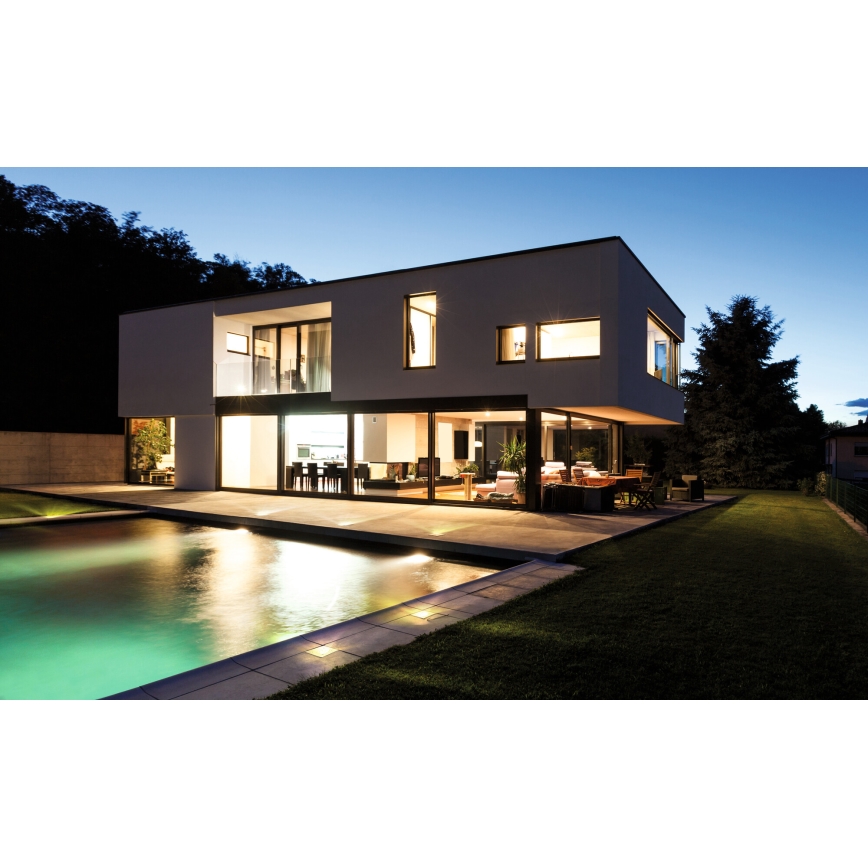 LED ulkokäyttöön tarkoitettu ajettava valaisin GORDO LED/1W/230V 9,5x9,5 cm IP67 ruostumaton teräs