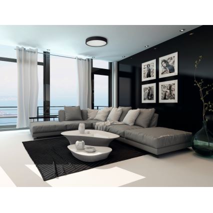 Kattovalo JASMIN 3xE27/20W/230V mänty ø 47,5 cm wenge