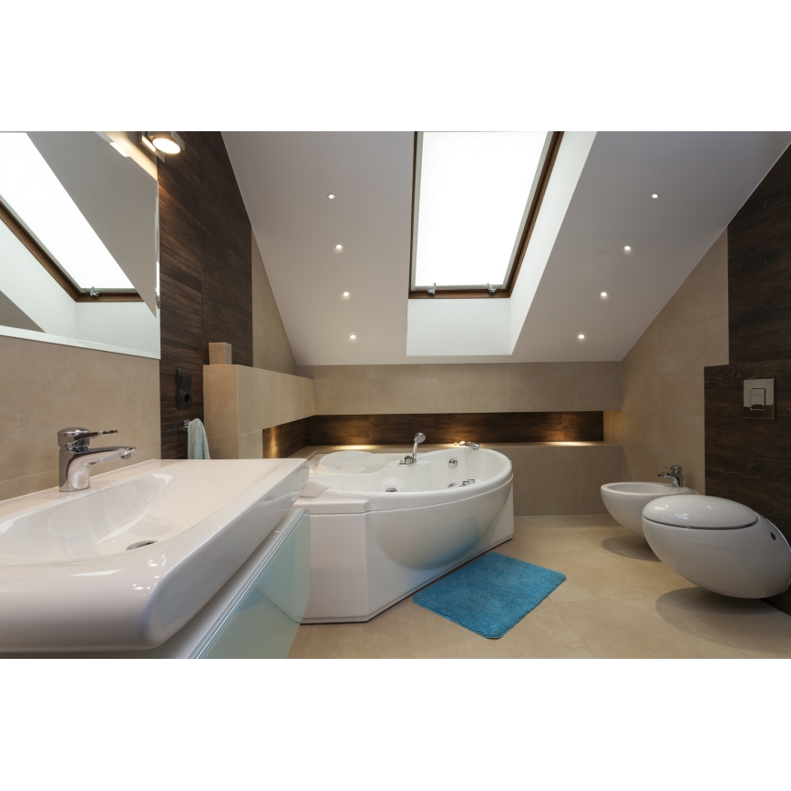 LED upotettava ulkovalo IMBER LED/1W/12V 4000K halkaisija 3 cm 30 lm IP65 musta