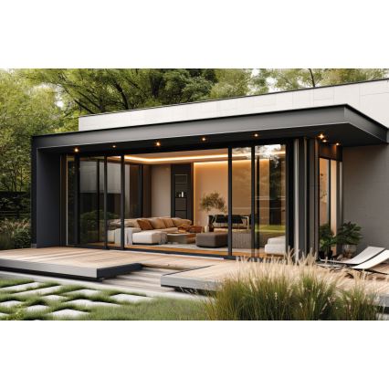 LED upotettava ulkovalo IMBER LED/1W/12V 6500K halkaisija 3 cm 30 lm IP65 musta