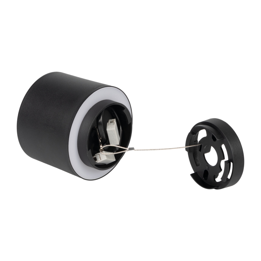 LED-spottivalaisin SONOR LED/6W/230V 3000/4000/5700K + LED/1,5W 2200K halkaisija 9 cm musta