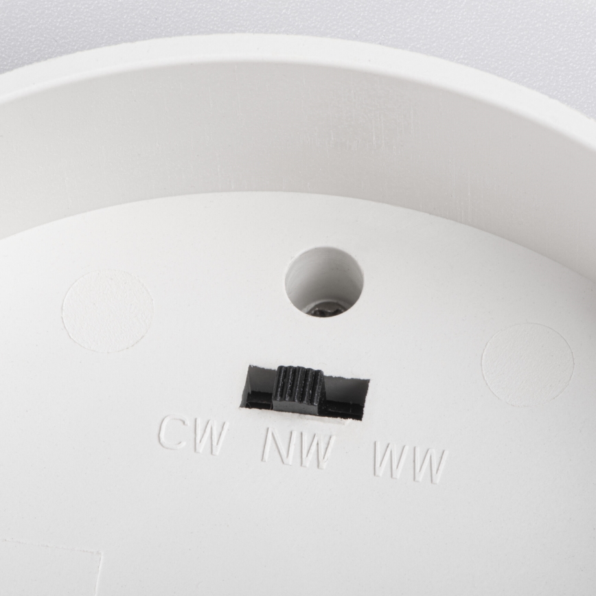 LED-kohdevalaisin SONOR LED/12W/230V 3000/4000/5700K + LED/1,5W 2200K halkaisija 14 cm valkoinen