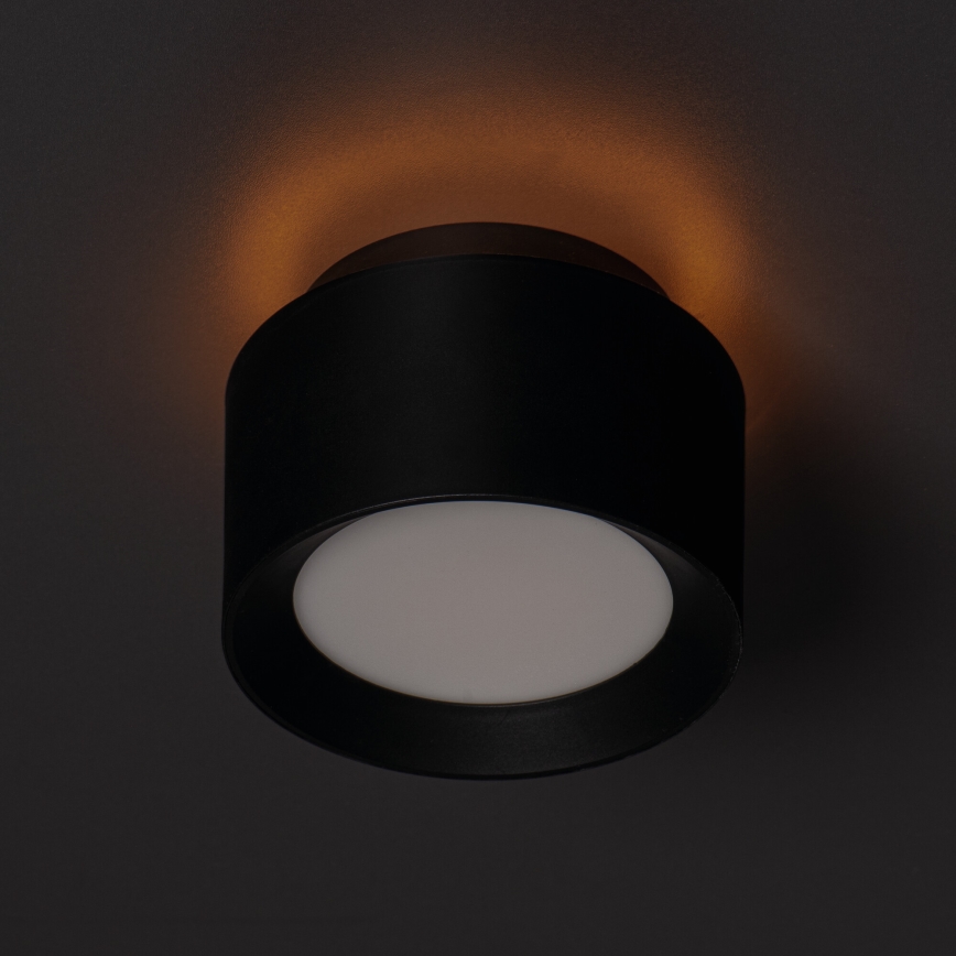 LED-kohdevalaisin SONOR LED/12W/230V 3000/4000/5700K + LED/1,5W 2200K Ø 14 cm musta