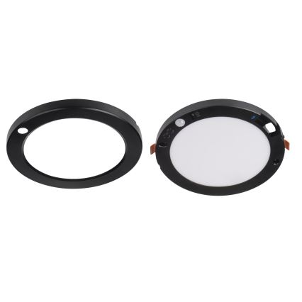 LED Katto/uppovalaisin liiketunnistimella 2-in-1 ERGA LED/17W/230V 3000/4000/6500K musta