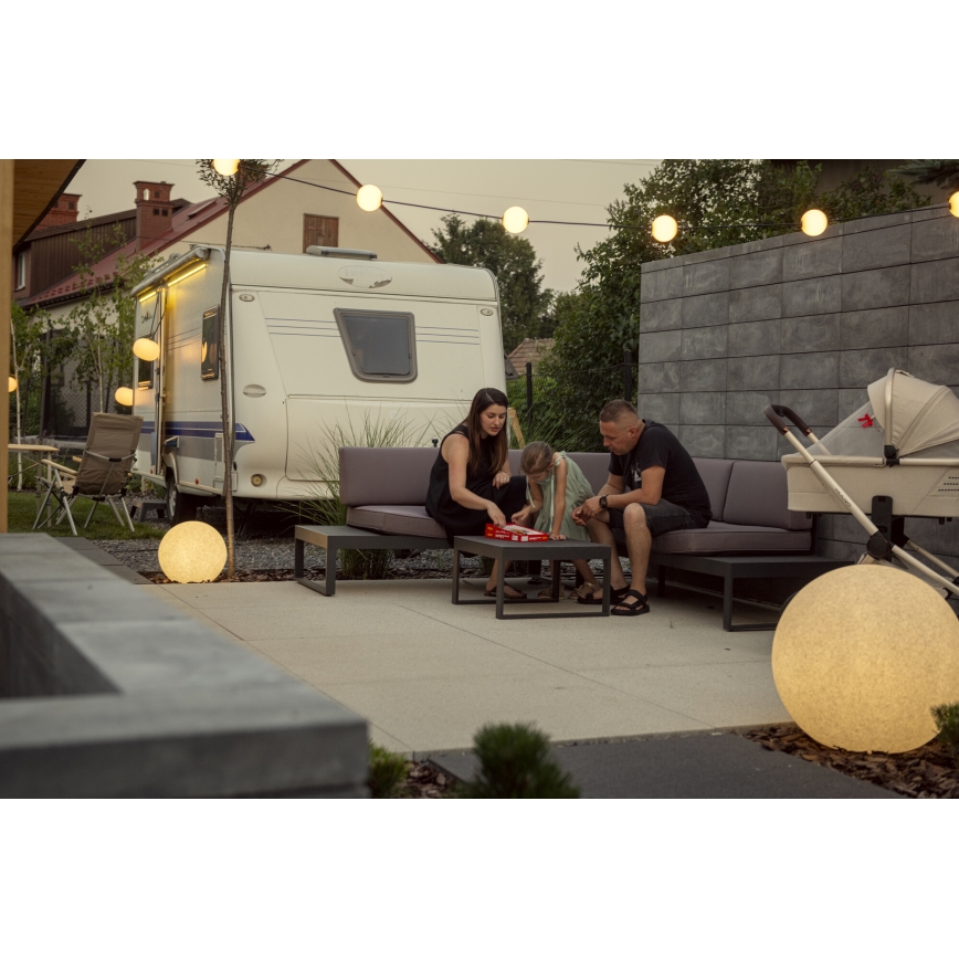 Ulkovalaisin STONO 1xE27/15W/230V Ø 20 cm IP65