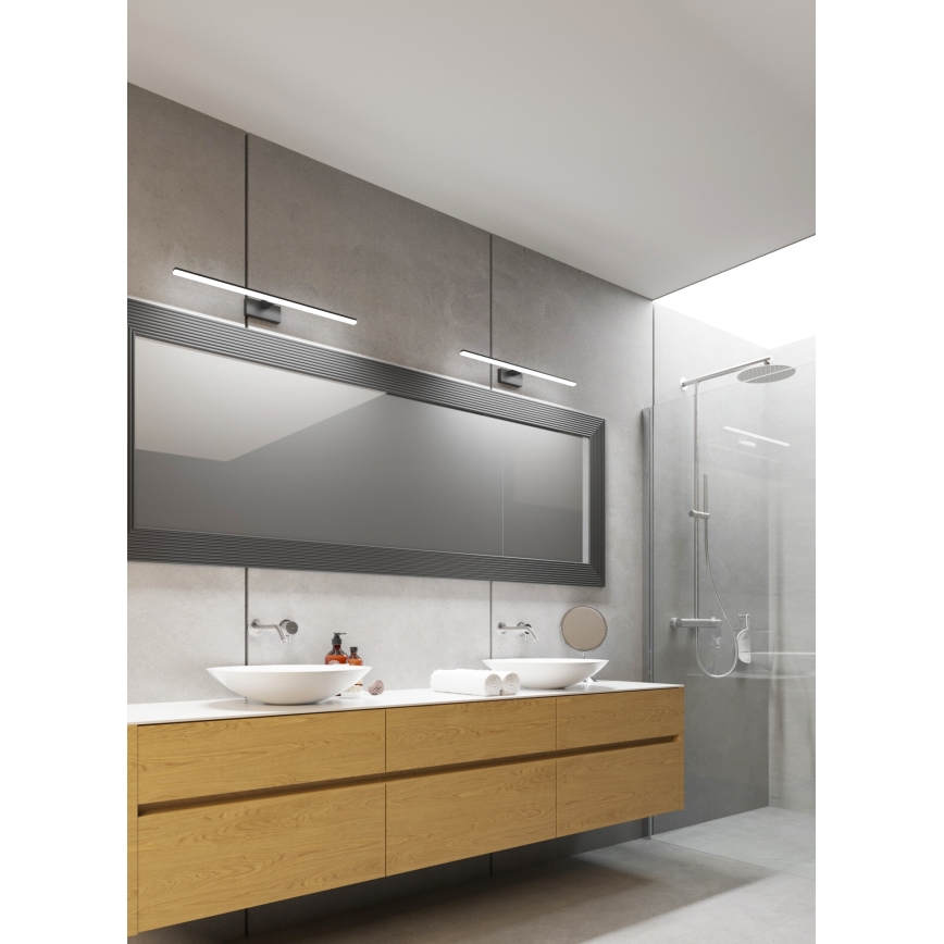 LED-peilivalon kylpyhuoneeseen ASTEN LED/12W/230V IP44 musta