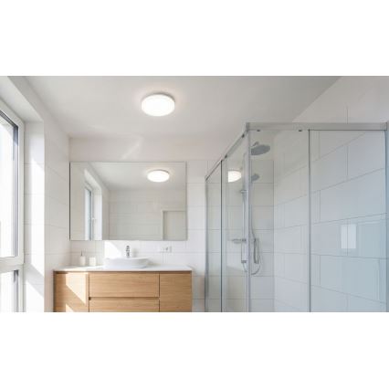 LED-kattovalaisin liiketunnistimella ja hämäräkytkimellä VARSO LED/22/30W/230V 3000/4000/6500K halkaisija 33 cm IP54