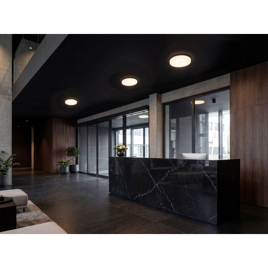 LED-kattovalaisin liiketunnistimella ja hämäräkytkimellä VARSO LED/22/30W/230V 3000/4000/6500K halkaisija 33 cm IP54