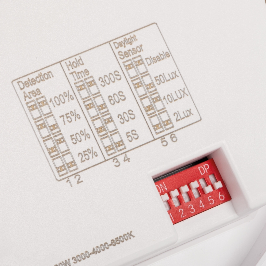 LED-kattovalaisin liiketunnistimella ja hämäräkytkimellä VARSO LED/22/30W/230V 3000/4000/6500K halkaisija 33 cm IP54