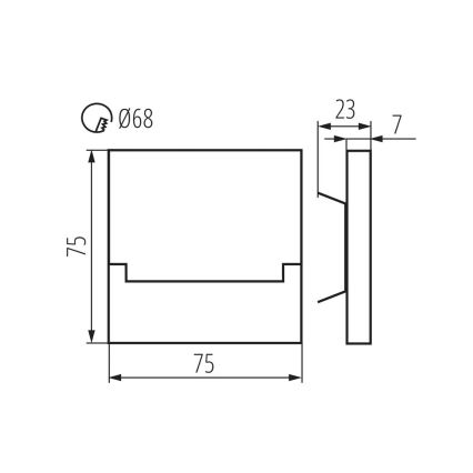 LED-portaikkovalaisin SABIK LED/0,8W/12V 3000K