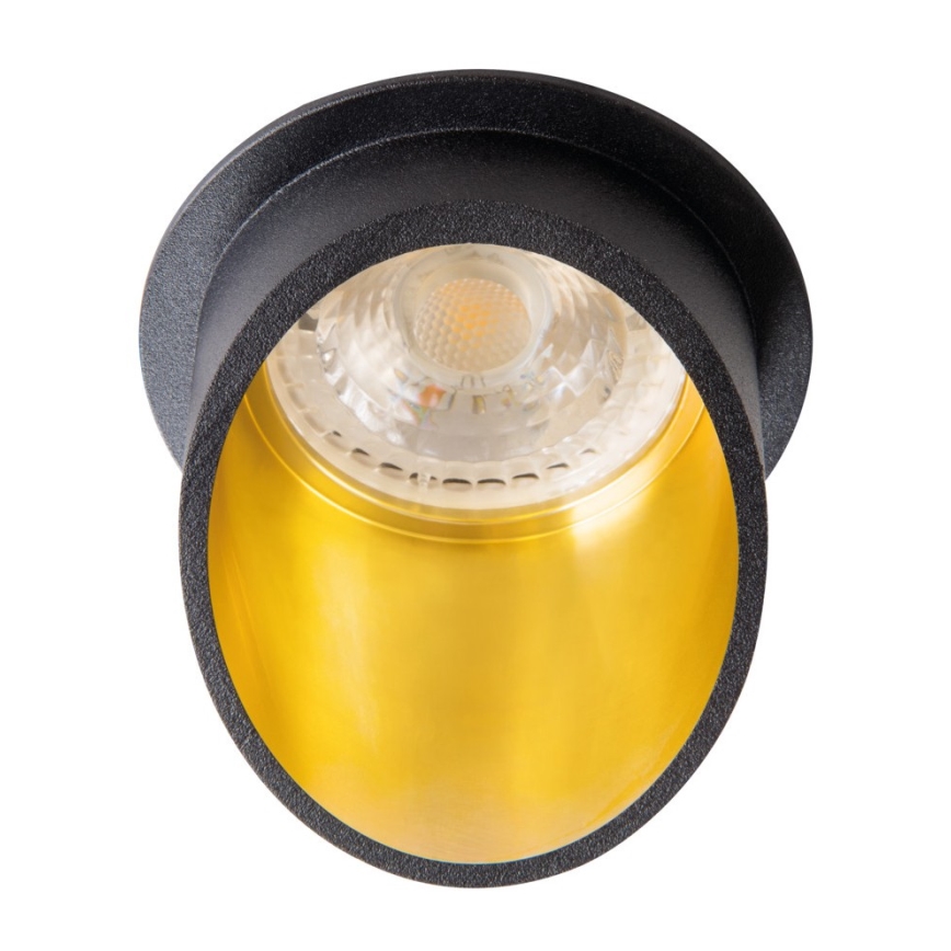 Upotettu kohdevalo SPAG GU10/35W musta/kulta