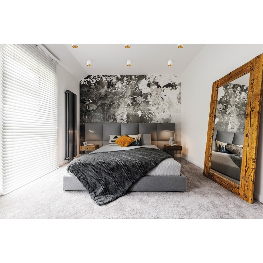 Kohdevalo RITI 1xGU10/10W/230V valkoinen/kulta