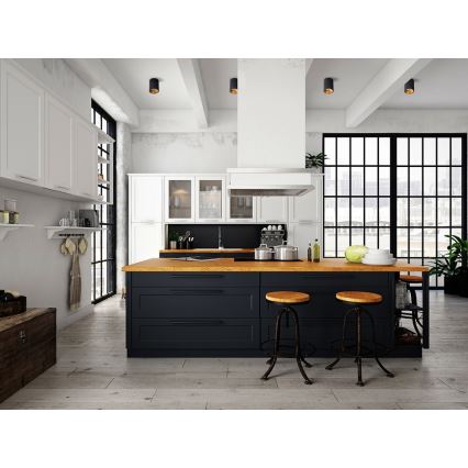 Kohdevalo RITI 1xGU10/10W/230V musta/kulta