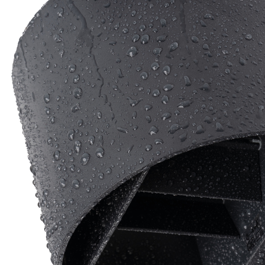 LED-ulko­seinävalaisin liiketunnistimella ja hämäräkytkimellä REKA LED/7W/230V IP54, antrasiitti, pyöreä