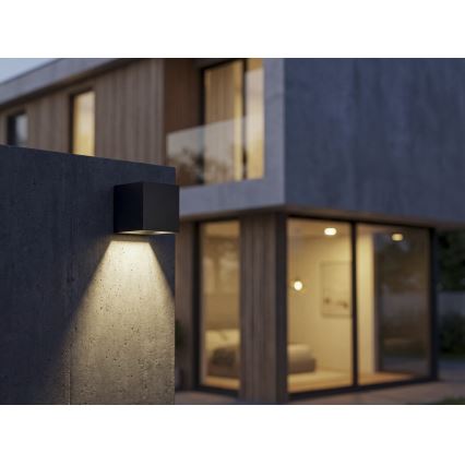 LED-aurinkoseinävalaisin liiketunnistimella REKA LED/6W/3,7V 1800 mAh 3000/4000/6500K IP65 musta