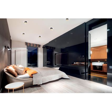 Upotettu kohdevalo GOVIK GU10/10W musta/kulta