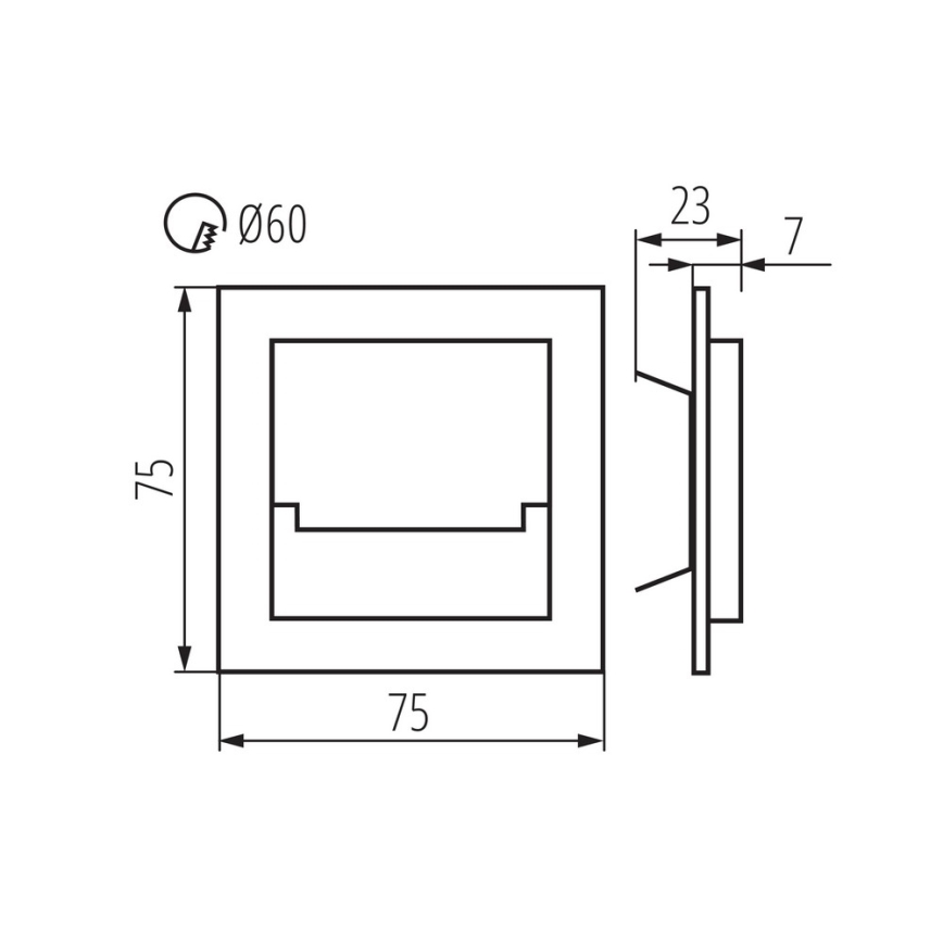 LED-portaikkovalaisin SABIK MINI LED/0,8W/12V 4000K