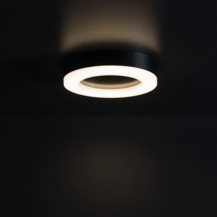 LED-ulkokattovalaisin TURA LED/15W/230V 4000K IP65 musta