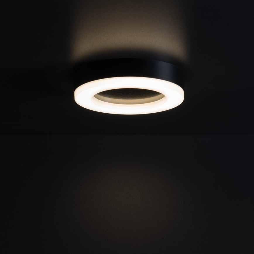 LED-ulkokattovalaisin TURA LED/15W/230V 4000K IP65 musta