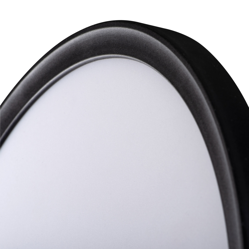 LED-kattovalaisin kylpyhuoneeseen AZPO LED/11,8W/230V halkaisija 22,5 cm IP54 musta