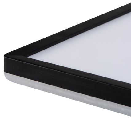 LED-kattovalaisin kylpyhuoneeseen AZPO LED/22W/230V 42x42 cm IP54 musta