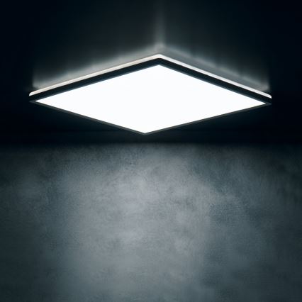 LED-kattovalaisin AZPO LED/12,3W/230V 3000/4000/6000K 22,5x22,5 cm IP54 musta