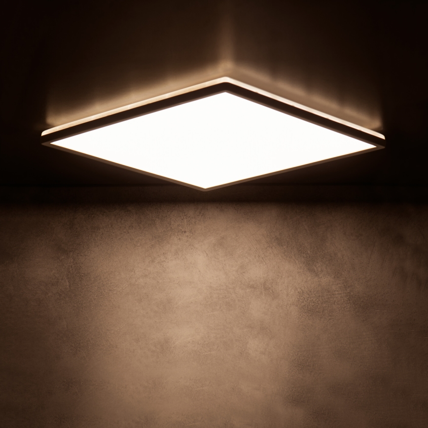 LED-kattovalaisin AZPO LED/17,5W/230V 3000/4000/6000K 30x30 cm IP54 musta