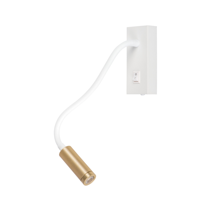 LED joustava pöytävalaisin TONIL LED/3,3W/230V valkoinen/kulta