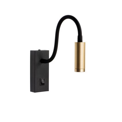 LED-joustava pöytävalaisin TONIL LED/3,3W/230V musta/kultainen