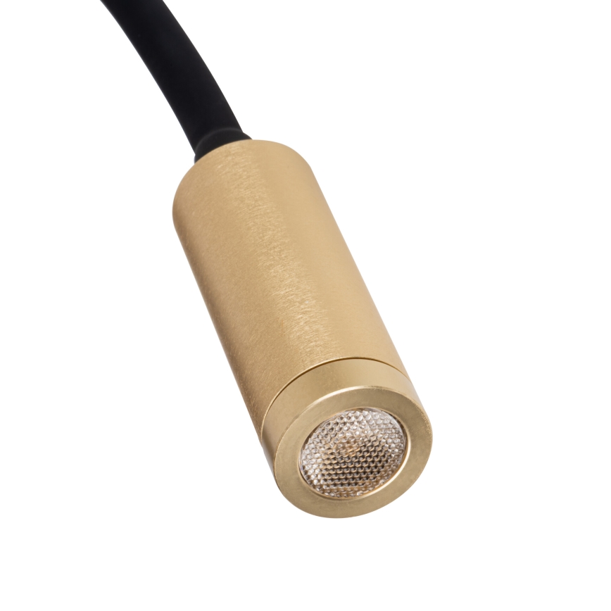 LED-joustava pöytävalaisin TONIL LED/3,3W/230V musta/kultainen