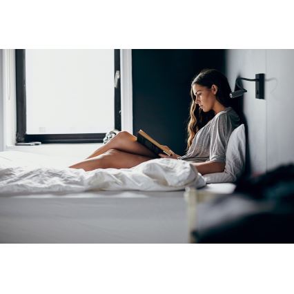 LED Joustava lukuvalo TONIL LED/2,7W/230V musta