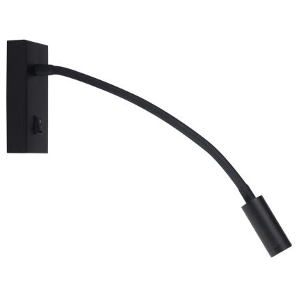 LED Joustava lukuvalo TONIL LED/2,7W/230V musta