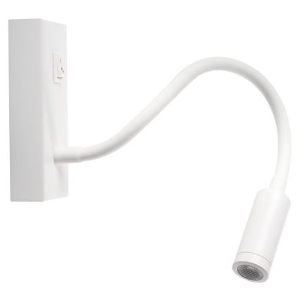 LED Joustava lukuvalo TONIL LED/2,7W/230V valkoinen