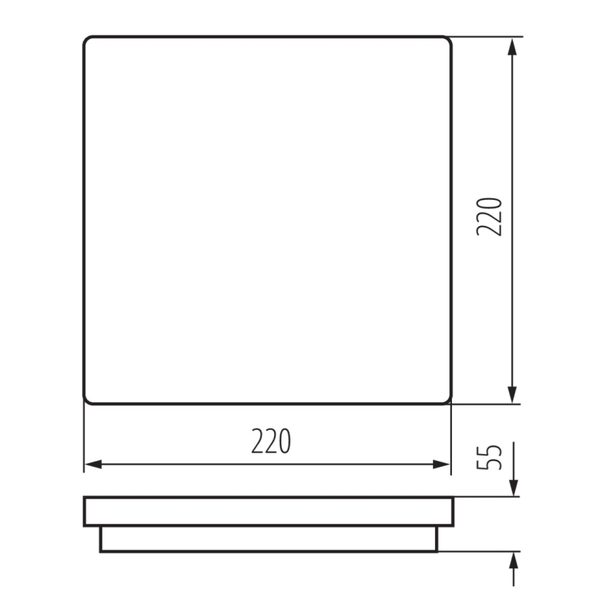 LED-ulkovalaisin anturilla BENO LED/18W/230V 4000K IP54 antrasiitti