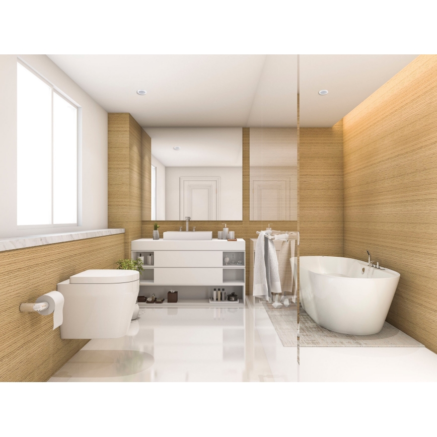 Kanlux 33123 - Upotettava balaisin kylpyhuoneeseen FLINI 10W IP44 valkoinen