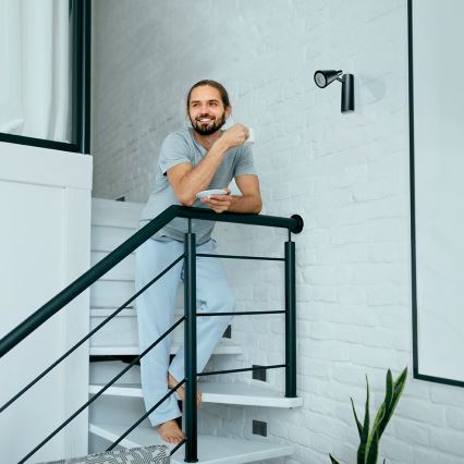 LED-porrasvalaistus ERINUS LED/0,8W/12V 3000K musta