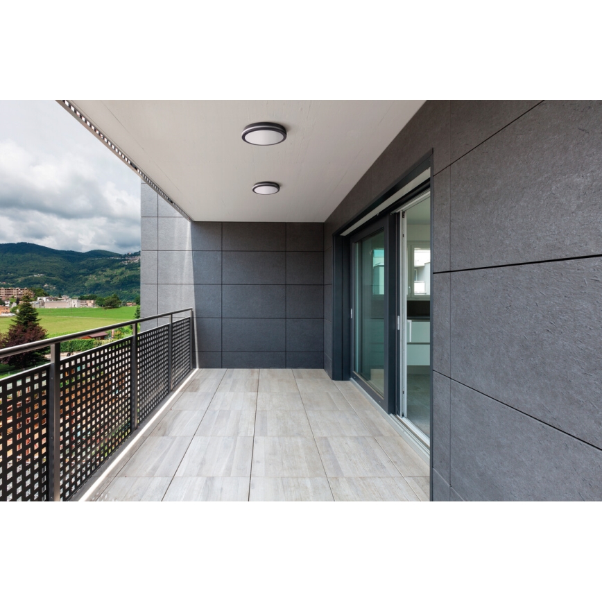 LED-ulkovalaisin anturilla BENO LED/24W/230V IP54 antrasiitti