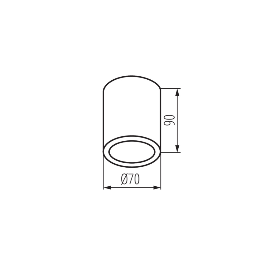 Ulkokohdevalaisin AQILO 1xGU10/7W/230V IP65 valkoinen