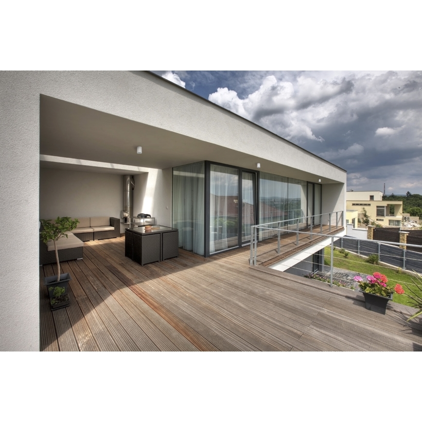 Kanlux 33360 - Ulkovalaisin AQILO 1xGU10/7W/230V IP65 valkoinen