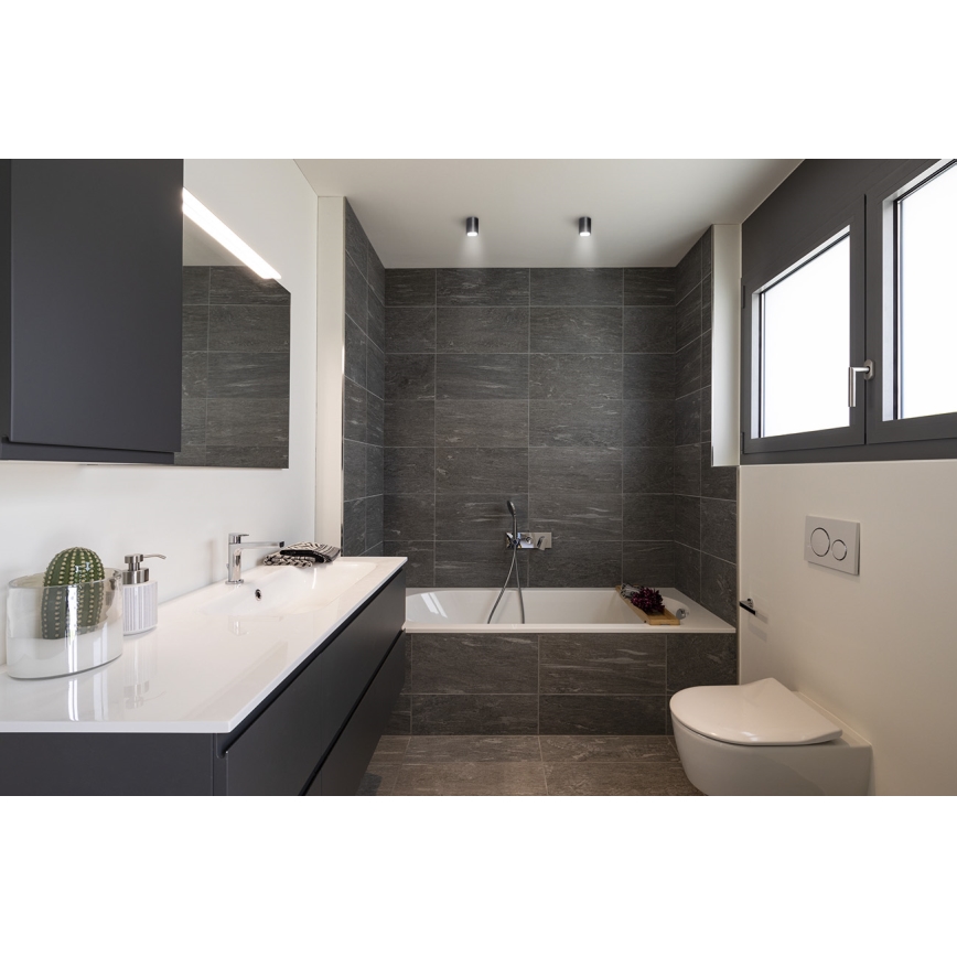 Kanlux 33362 - Ulkovalaisin AQILO 1xGU10/7W/230V IP65 antrasiitti